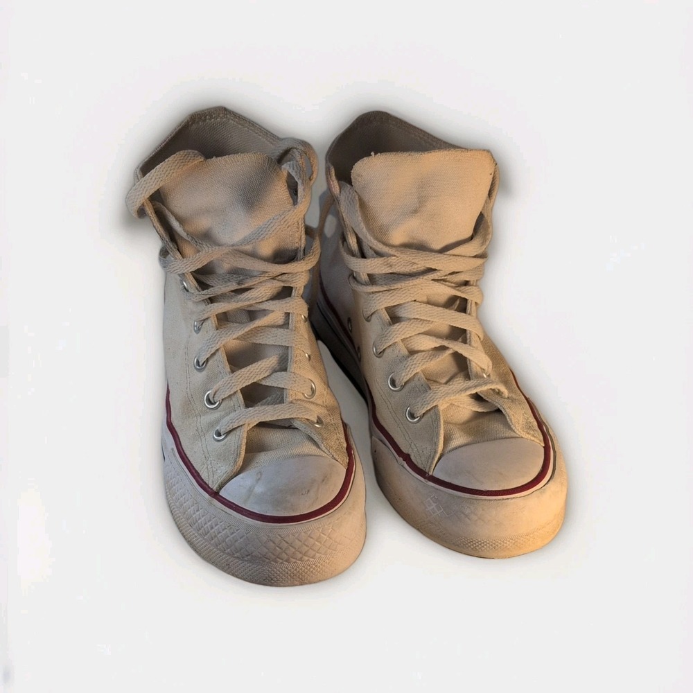 Converse Chuck Taylor All Star White High Top Canvas Men's Sneakers Lace Up 3.5